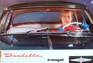 Borgward Isabella Coupe Modelprogram 1958 Carbrochure (2112)
